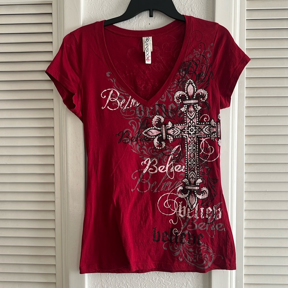 Ransom Red "Believe" T-Shirt Size XL